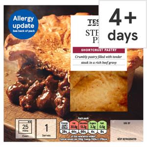 Tesco Steak Shortcrust Pie 200G