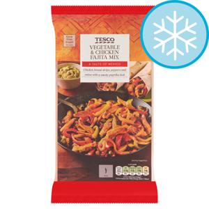 Tesco Vegetable & Chicken Fajita Mix 700G