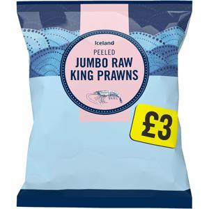 Iceland Jumbo Raw King Prawns 200g