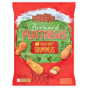 Bernard Matthews 9 Golden Turkey Drummers 450g