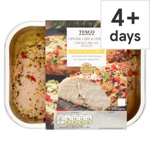 Tesco Ginger, Lime & Chilli Chicken Breasts 290G