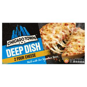 Chicago Town 2 Deep Dish Four Cheese Pizzas 310g