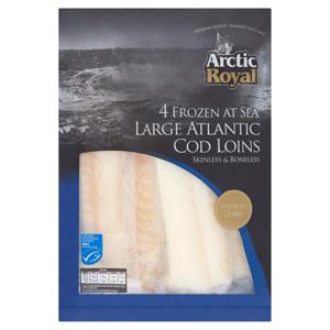 Arctic Royal 4 Frozen at Sea Large Atlantic Cod Loins 700g