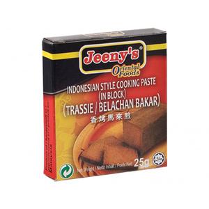 Jeeny's Trassie Fried Shrimp Paste Block 25 GR