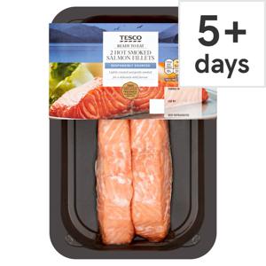 Tesco Hot Smoked Roasted Salmon Fillets 180G