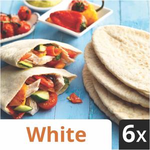 Iceland 6 White PItta Breads 360g