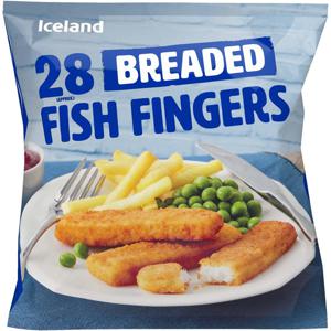 Iceland 28 (approx.) Breaded Fish Fingers 700g