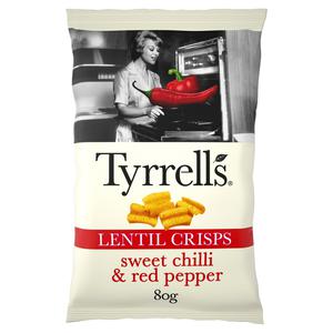 Tyrells Tyrrells Lentil Crisps Sweet Chilli & Red Pepper