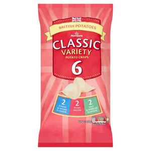 Morrisons Variety Crisps 6 X 25G