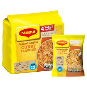 Maggi Instant Noodles Curry Flavour 4 x 59g