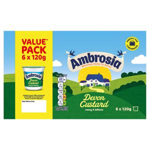 Ambrosia Devon Custard 6 x 120g (720g)