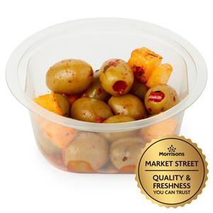 Morrisons The Best Smoky Pimento Olives With Iberico Cheese