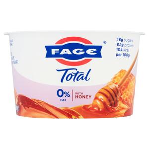 Fage Total 0% Fat Split Pot Honey Strained Yoghurt