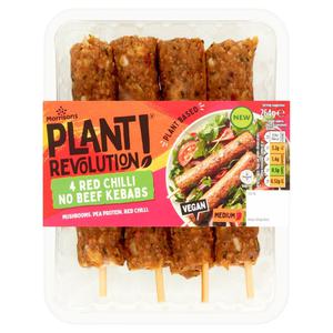 Morrisons Plant Revolution Plant Revolution Red Chilli No Beef Kebabs