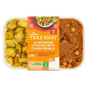 Morrisons Takeaway Gunpowder Potato & Chana Masala & Pilau Rice