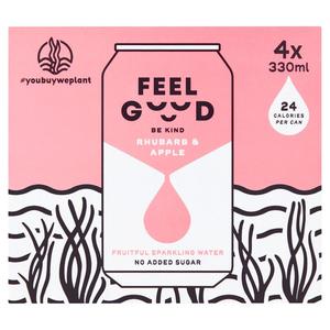 The Feel Good Drinks Co Feel Good Rhubarb & Apple Fruitful Sparkling Water