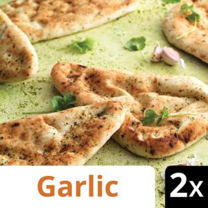 Iceland 2 Garlic & Coriander Naan Breads