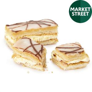 Morrisons Market Street Fresh Cream & Raspberry Slices 2 Pack