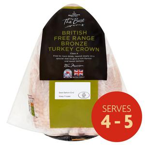 Morrisons The Best Bronze Free Range Turkey Crown Serves 4-5