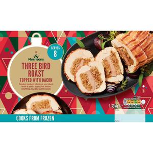 Review - Morrisons Three Bird Roast With Bacon