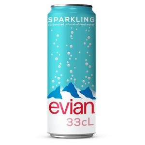 Evian Sparkling Water Can