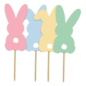 Creative Party Easter Bunny Cupcake Picks