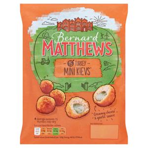 Bernard Matthews 15 Turkey Mini Kievs 340g