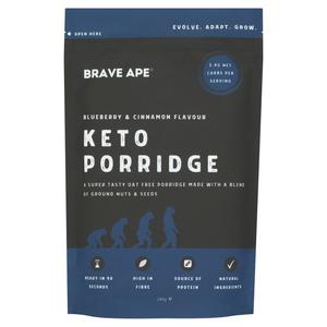 Brave Ape Blueberry & Cinnamon Instant Keto Porridge