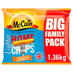 McCain Lighter Home Chips Straight 1.36kg