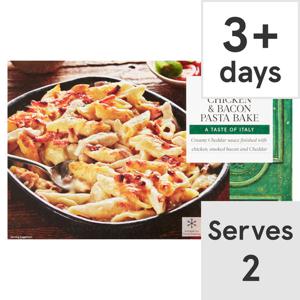 Tesco Chicken & Bacon Pasta Bake 800G