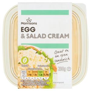 Morrisons Morrions Egg & Salad Cream Sandwich