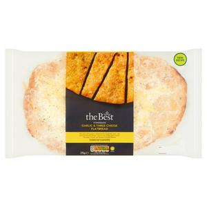 Morrisons The Best 3 Cheese & Garlic Flatbreads