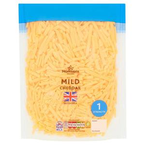 Morrisons Grated Mild Coloured Cheddar