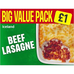 Iceland Beef Lasagne 500g