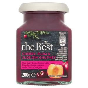 Morrisons The Best Cherry, Plum & Sloe Gin Chutney