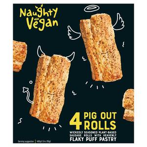 Naughty But Rice Naughty Vegan 4 Sausage Rolls