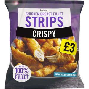 Iceland Crispy Chicken Breast Fillet Strips 600g