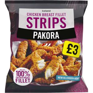 Iceland Pakora Chicken Breast Fillet Strips 600g