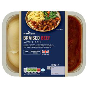 Morrisons Braised Beef & Mash