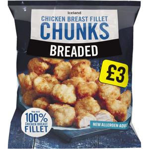 Iceland Breaded Chicken Breast Fillet Chunks 540g