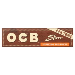 Odet Cascadec Bollore OCB Virgin Unbleached Slim Papers & Filters