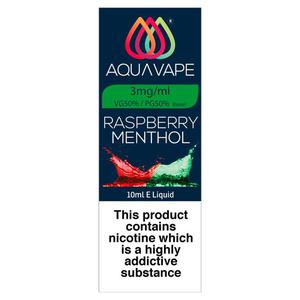 Aqua Vape Raspberry Menthol 3mg