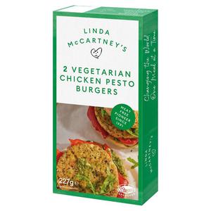 Morrisons Linda McCartney's 2 Vegetarian Chicken Pesto Burgers