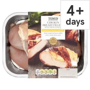 Tesco 2 Chicken Breast Wrapped With Bacon & Cheese 385G