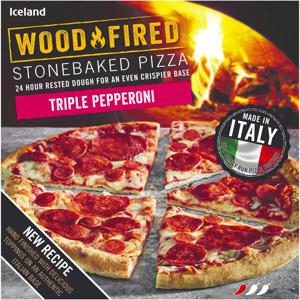 Iceland Triple Pepperoni Stonebaked Pizza 357g