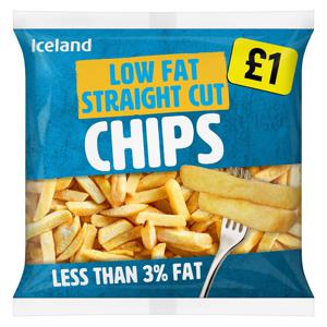 Iceland Low Fat Straight Cut Chips 1.2kg