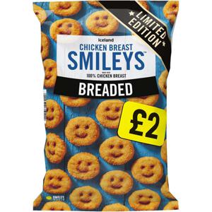 Iceland Breaded Chicken Breast Smileys 356g