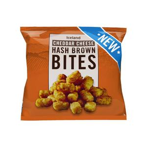 Iceland Cheddar Cheese Hash Brown Bites 550g