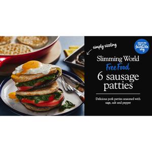 Slimming World 6 Sausage Patties 342g