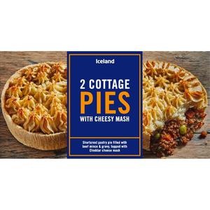 Iceland 2 Cottage Pies With Cheesy Mash 440g